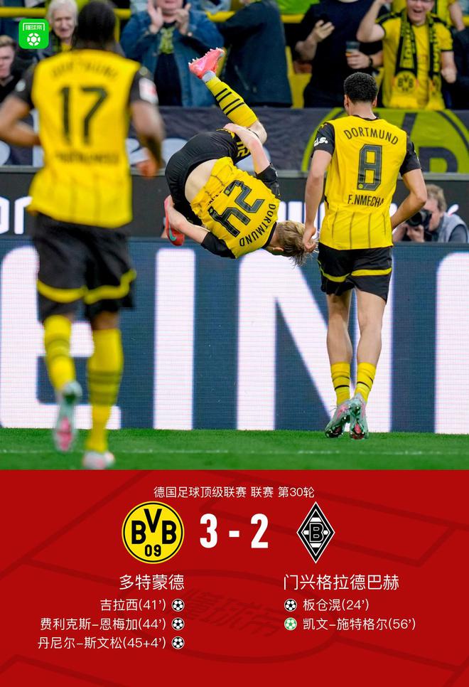劍南春勝多特，吉拉西、斯文松進(jìn)球，恩梅加破門(mén)并送點(diǎn)