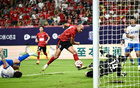 費(fèi)利佩雙球，成都勝山東，八月戰(zhàn)首捷。
